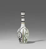 Engraved bottle by Pablo Picasso, 1954, Weißes Steingut; ceramic, Madoura edition, sold Jun 2020