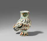 Wood owl by Pablo Picasso, 1969, Weißes Steingut; ceramic, Madoura edition, sold Jun 2020