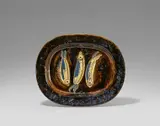 Three sardines by Pablo Picasso, 1947, Weißes Steingut; ceramic, Madoura edition, sold Jun 2020