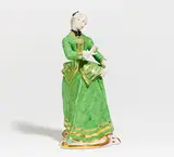 Julia aus der Commedia Dell'Arte by Nymphenburg, Porzellan, farbig und gold staffiert, sold May 2020
