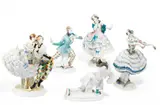 Das 'Russische Ballett' by Meissen, Porzellan, farbig staffiert, sold Nov 2023