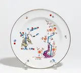 Teller "Gelber Löwe" by Meissen, 18. Jh, Porzellan, farbig und sparsam gold dekoriert, sold May 2020