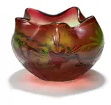 Gebauchte Vase mit Meeresalgen und Seestern by Émile Gallé, Um 1905, Klesse, Brigitte/ Mayr, Hans: Glas vom Jugendstil bis heute, sold Nov 2020
