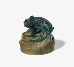 Briefbeschwerer "Caméléon" by Amalric Walter, 1920er Jahre, sold Nov 2020