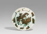Corrida by Pablo Picasso, 1953, Weißes Steingut, partiell oxidiert/emailliert; ceramic, Madoura edition, sold Dec 2020