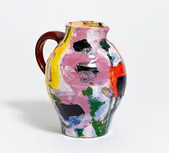 Mohn rot/mauve (Krug) by Klaus Fußmann, 2012, Keramik, glasiert, sold Dec 2020