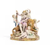 Meissen, Allegorie "Die Erde", 19.Jh, Porzellan, farbig und gold staffiert