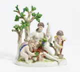 Allegorie "Die Erde" by Meissen, 1910, Porzellan, farbig und gold staffiert, sold May 2022