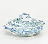 Meissen, Terrine aus dem "Flügelmuster-Service", Vor 1924, Porzellan, farbiges Dekor