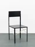 Martin Boyce, Chair (noir), 2000, Holz und Metall