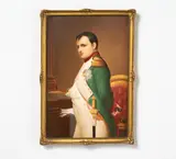 Kpm, Bildplatte Napoleon I, 19./20.Jh, Porzellan, farbig bemalt