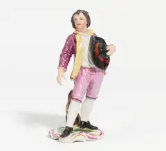 Frankenthal, Kavalier mit Hut, 1755-1759, Porzellan, farbig und gold staffiert