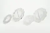 Vier Schalen Blattdekor by René Lalique, Farbloses Pressglas, sold Jan 2023