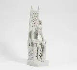 Schneider auf Thron by Meissen, 20.Jh, Porzellan, weiß, sold May 2022