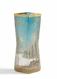 Cristallerie Daum, Vase mit Seenlandschaft