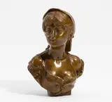 Mathurin Moreau, Büste eines jungen Mädchens, Bronze