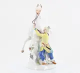 Rossbändiger by Meissen, 20. Jh, Porzellan, farbig und sparsam gold staffiert, sold Nov 2022