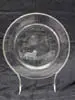 Crystal Carved Plate by Alexander Joseph von Steuben, Plate comes complete with presentation box, gift box and aluminum display stand, sold May 2002