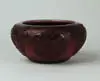 Acid Cut Back Plum Jade Bowl by Alexander Joseph von Steuben, sold Nov 2002