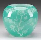 Acid Cut Back Vase by Alexander Joseph von Steuben, sold Nov 2008