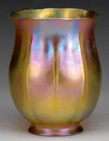 Art Glass Shade by Tiffany Studios, Favrile” in rim, sold Nov 2008