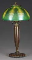 Damascene Table Lamp by Tiffany Studios, sold Nov 2008