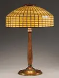 Geometric Table Lamp by Tiffany Studios, sold Nov 2008