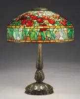 Red Tulip Table Lamp by Tiffany Studios, sold Nov 2008