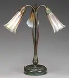 3-Light Lily Lamp by Tiffany Studios, sold Nov 2008