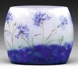 Daum, Cameo and Enameled Floral Vase