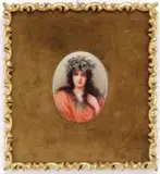Kpm, Oval Portrait Plaque Signed Wagner and an Unmarked Example