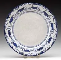 Dedham, Pottery ‘Polar Bear’ Pattern Plate