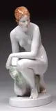 Herend, Porcelain Figurine of a Nude