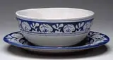 Dedham, Pottery Bowl and Plate