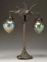 Loetz, Figural Lamp