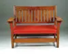 Gustav Stickley, Mission Oak V-Back Settee #212