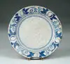 Dedham, Pottery Plate with Horse Chestnut Decoration