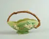 Apple Blossom” Handled Basket by Roseville, sold Jan 2004