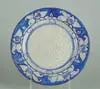 Dedham, Pottery Plate with Magnolia Border