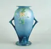 Roseville, Columbine” Tall Two Handled Vase
