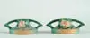 Magnolia” Pair of Low Candlesticks by Roseville, sold Jan 2004