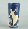 Weller, Blue Ware Tall Vase