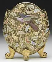 Applied & Decorated Pillow Vase by Mary Moser, sold Jun 2012
