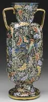 Decorated Handled Vase by Mary Moser, sold Jun 2012