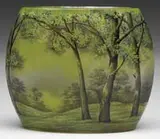 Daum, French Cameo Pillow Vase