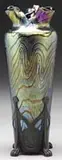 Loetz, Vase in Pewter Holder