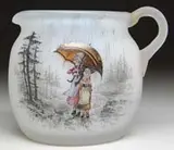 Daum, French Cameo & Enamel Creamer