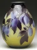 French Cameo Windowpane Vase by Galle, sold Jun 2012