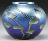 Decorated Vase by Tiffany Studios, Tiffany Favrile 9636E”, sold Jun 2012