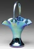 Blue Aurene Basket by Alexander Joseph von Steuben, sold Dec 2011